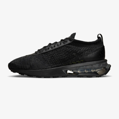 Nike‎ Mens 11 Air Max Flyknit Racer Triple Black Gray Running Shoes FD2764-001 NEW Nike Air Max Flyknit Racer Mens Triple Black Shoes  main image 3