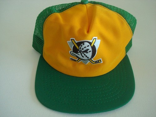 MIGHTY DUCKS NEW ERA TRUCKER    90S GOLF BEACH SNAPBACK HAT CAP VINTAGE S5