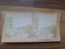 Antique Stereoview Photograph Card. The Cathedral.  Cork Ireland 