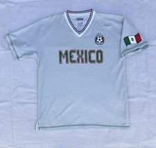Rare Vtg 80s Mexico National Futbol Soccer Team Away Jersey Shirt Signo FIFA Cup