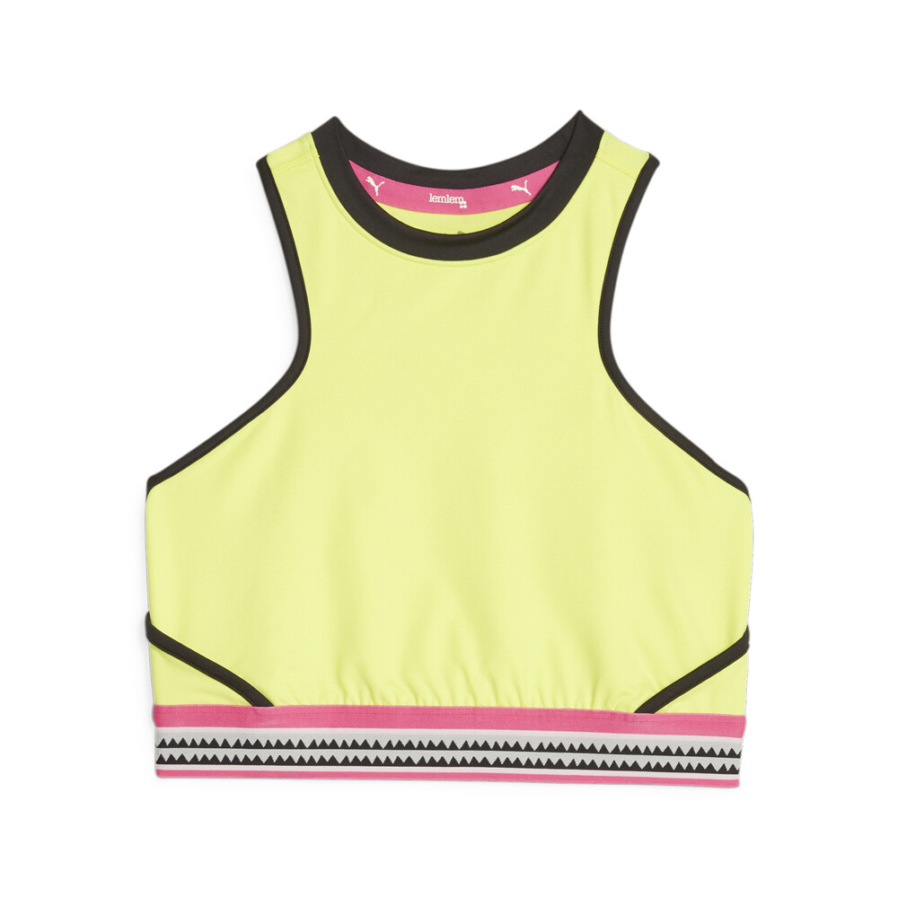 Puma Lemlem Crop Tank Womens Yellow Casual  Athletic 52396040