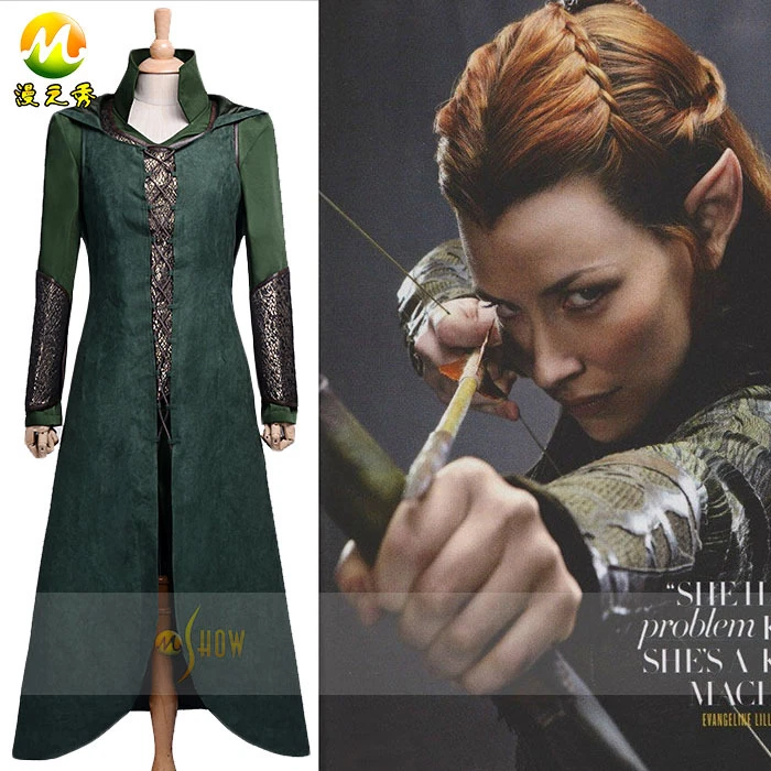The Hobbit Desolation of Smaug tauriel Costume Cosplay costume dress