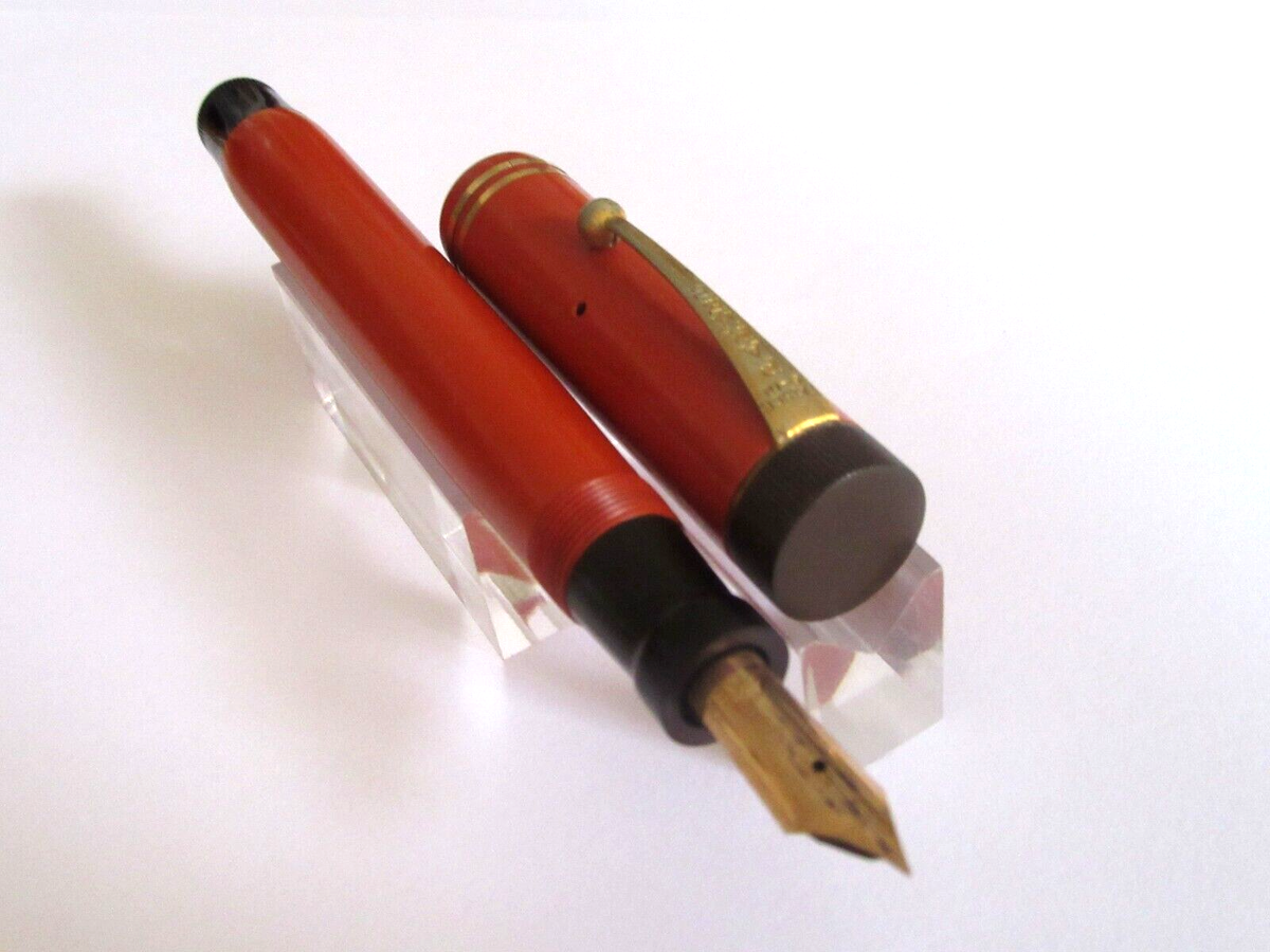 Legendary Fountain Pen Parker Duofold Senior 1930's Big Red Collection  139mm AA2