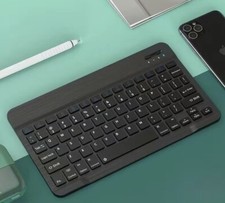 Teclado Bluetooth Inal mbrico Recargable para iPad, iPhone, Android, Windows