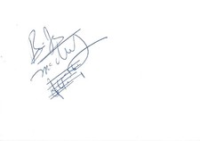 Big Jay McNeely signed 4x6 inch white card autograph