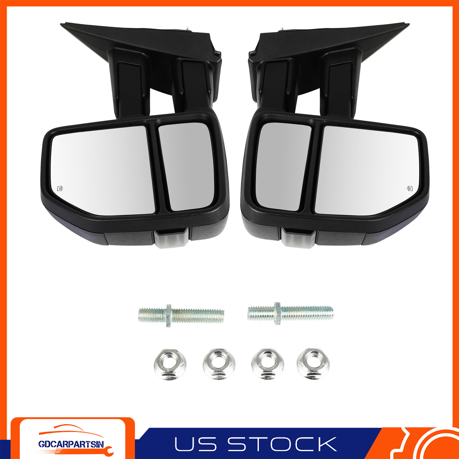 Heated Signal Puddle Clearance Spotlight Mirror for 2015-2019 Ford F150