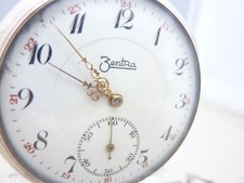 ZENTRA Taschenuhr aus den 1930er Jahren - 800er Silber - 51mm - Wien.