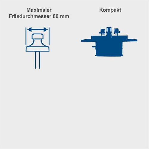 Scheppach Tischfräsmaschine HF50 Tischfräse Fräsmaschine Fräse 1500W 230V - Afbeelding 4 van 12