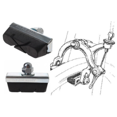 Plaquettes De Frein Vélo Vintage - Compatible Cantilever, VTT, BMX, électrique, Neuves Et Universelles