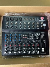 Harbinger L1202FX Black 12-Channel Wireless Compact Analog Mixer with Effects