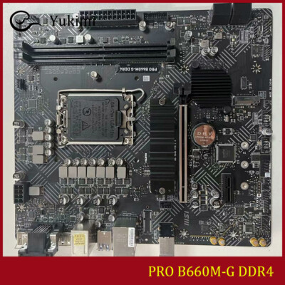 FOR MSI PRO B660M-G DDR4 LGA 1700 64GB HDMI VGA DisplayPort 1.4 Motherboard Test