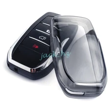 Black Transparent Key Fob Case Cover For Toyota Sienna Venza Hilux Tundra Mirai