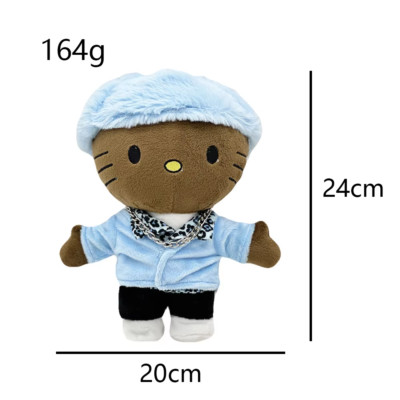 Hello Kitty Tyler der Schöpfer blauer Hut Kleidung Plüsch Puppe Figur Stofftiere Cu