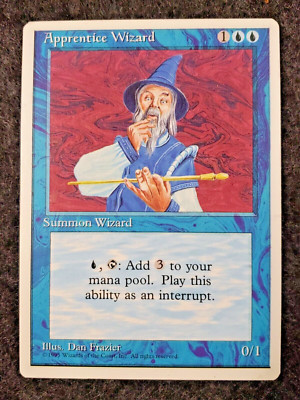 MTG Magic the Gathering Apprentice Wizard (61/379) Fourth Edition NM (DS3D1J5)