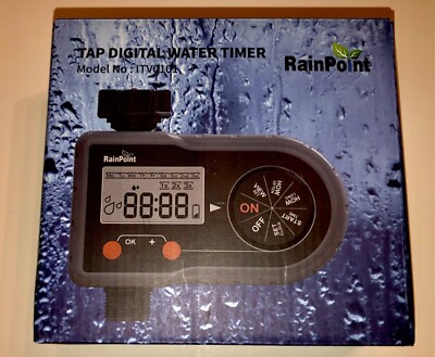 RAIN POINT sprinkler timer /Tap digital water timer | eBay