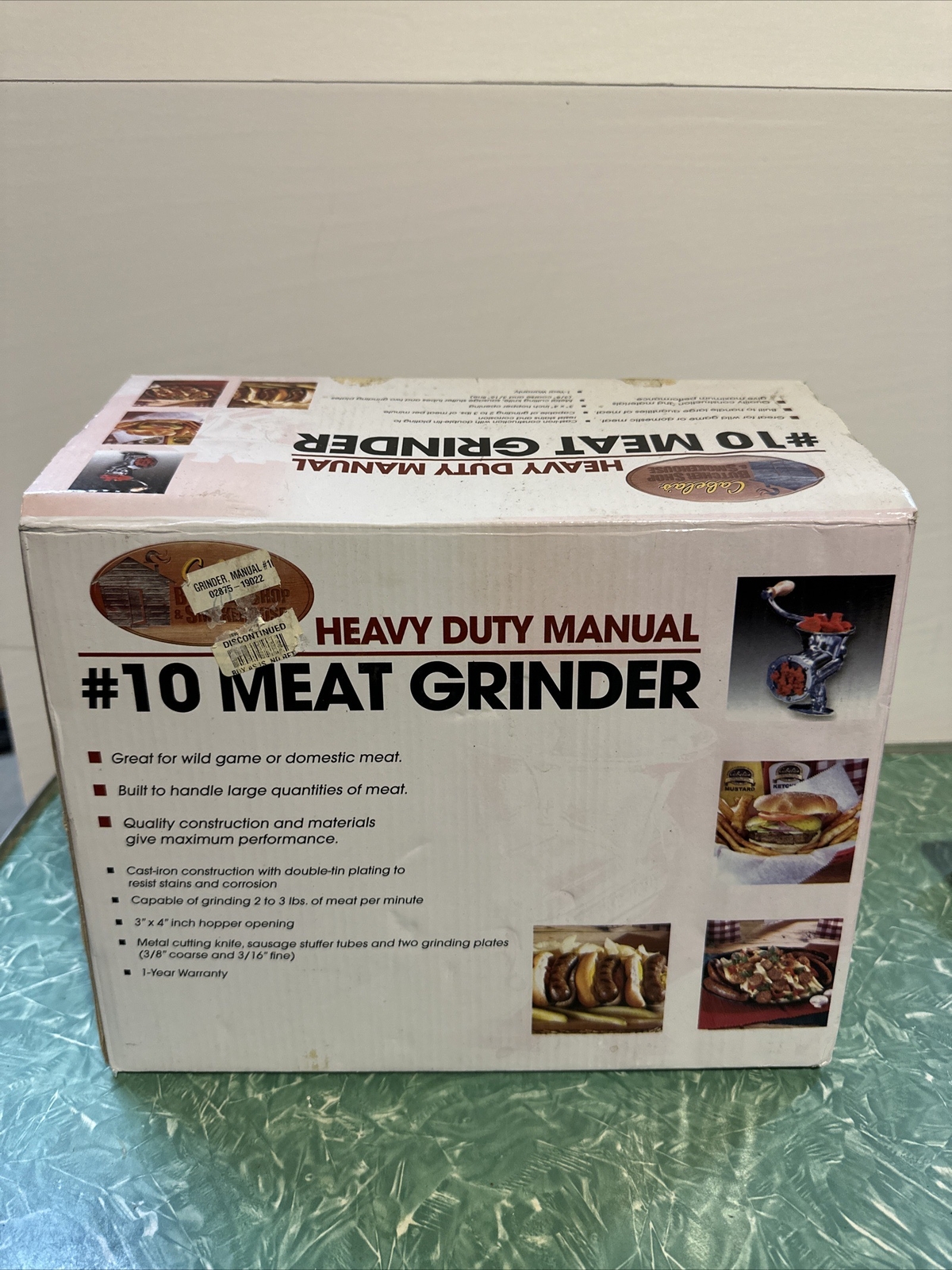 Cabela’s 10 heavy duty manual meat grinder Discontinued eBay
