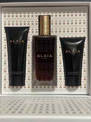 Azzedine Alaia Blanche Edp Spray 100ml 3.3oz Eau de Parfum Lotion Gel 3pc Set