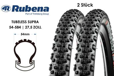 2 Stück 27.5 Fahrrad Reifen RUBENA Hyperion MTB 27.5x2.10 Faltreifen TLR 54-584