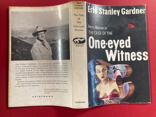 1st UK Edition 1956, HB DJ Erle Stanley Gardner The Case of the One-Eyed Witness - Picture 11 of 19