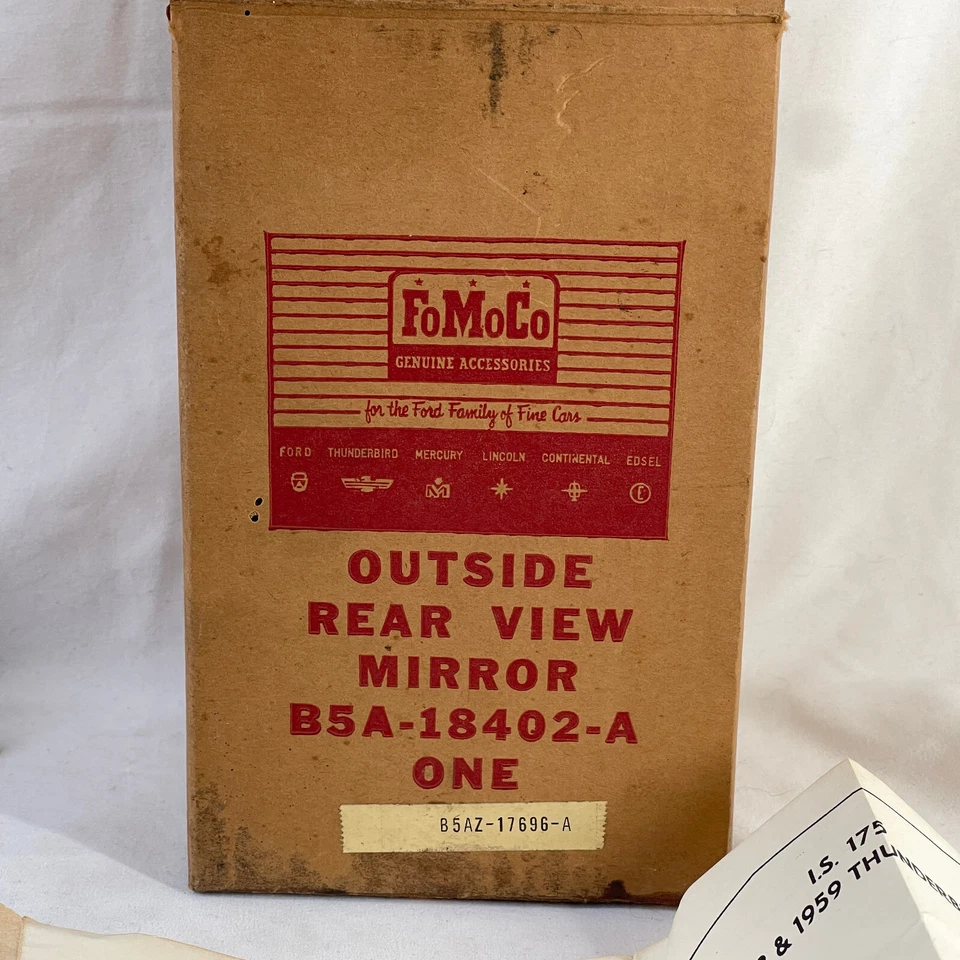 Espelho retrovisor externo Ford Fairlane Victoria Thunderbird fabricante de equipamento original NOS 1952-1964 - Imagem 3 de 4