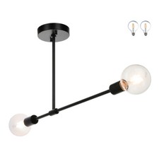 Semi Flush Mount Ceiling Light Farmhouse Sputnik Ceiling Light with LED Bulbs