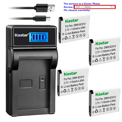 Kastar Battery LCD Charger for Leica BP-DC14 & Leica C 11052 18536 Camera