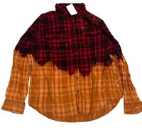 Plaid Flannel Shirt Adult 2XL Lemon Aid Soft Unisex