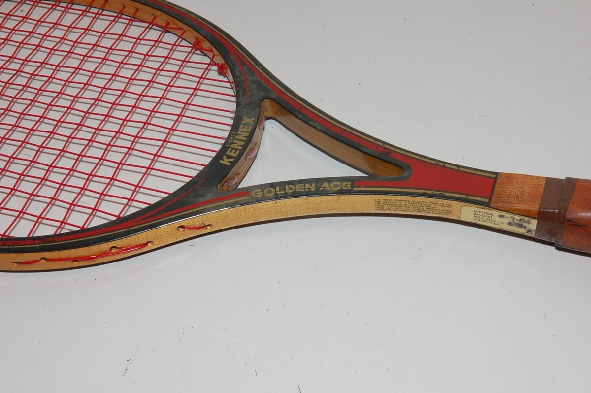 Pro Kennex Golden Ace Large Grip 4 7/8 Tennis Racket Wood w