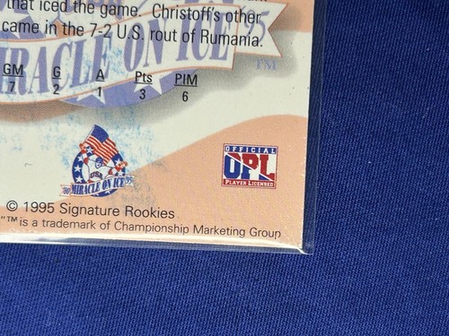 #8 Steve Christoff signiert 1995 Signature Rookies Miracle on Ice 1980 Goldmedaille - Bild 11 von 11