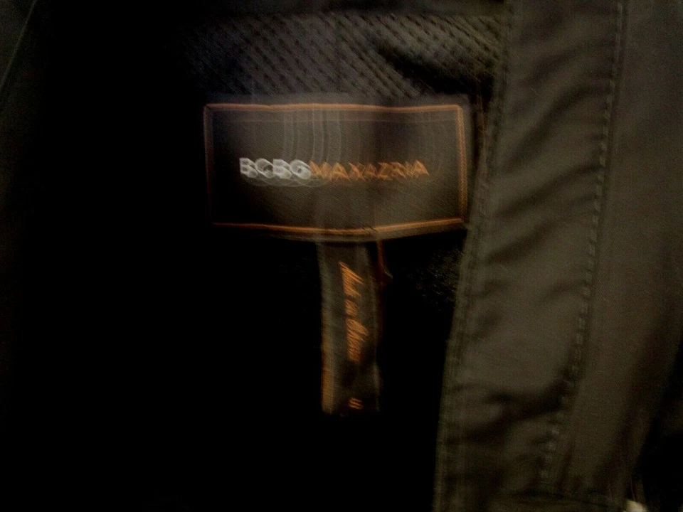 女士 BCBG MAXAZRIA 夹克连帽黑色涤纶内衬雨高尔夫拉链 S 码 — 第 4/4 张图片