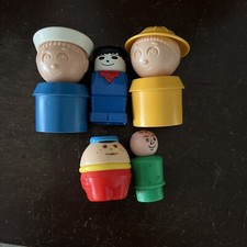 Vintage Tupperware Tupper Toy Tupper 2 figures Fisher Price Little People Other