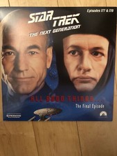 Star Trek TV Series Next Generation Episodes 177 and 178 Finale Laserdisc