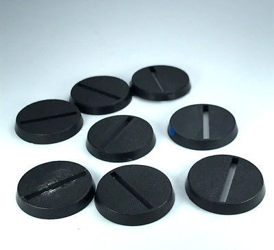 25 mm Original runde Basen datiert 1992 Warhammer 40K / LOTR Games Workshop X5569