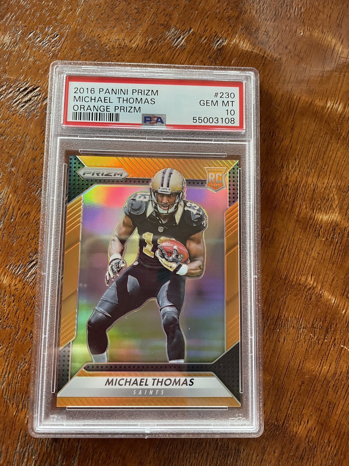 2016 Panini Prizm Michael Thomas Rc Orange Prizms 219/299 #230  Psa 10 Gem Mint