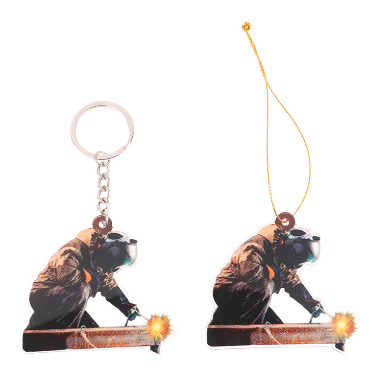 Acrylic Keychain Unique Electrician Tool Keyring Electrician Tool Bag