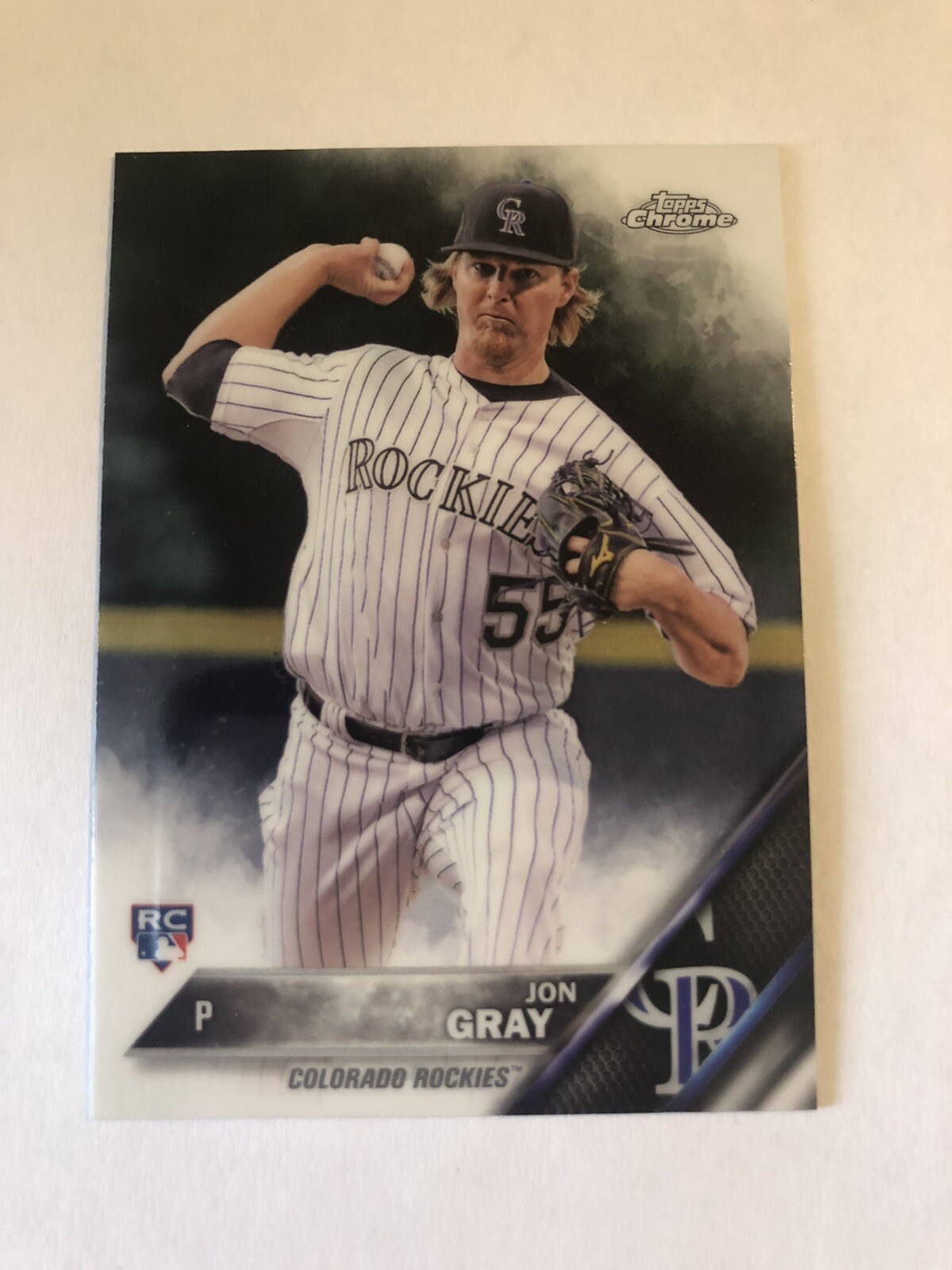 Jon Gray 2016 Topps Chrome Rookie Card #8 Colorado Rockies RC