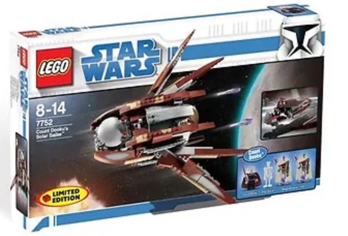 New 7752 COUNT DOOKU'S SOLAR SAILER star wars lego legos set TRU