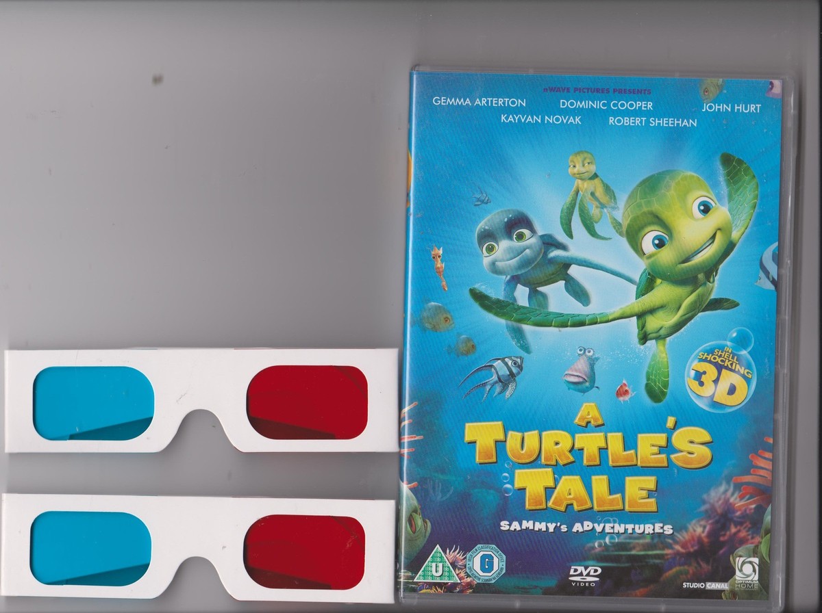 A TURTLE'S TALE SAMMY'S ADVENTURES DVD 2D / 3D INCLUDES PAIR OF 3D