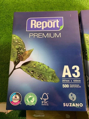 1 x Pack Of Suzano Report Premium A3 Printer Paper (500 Sheets per pack)