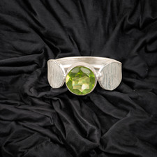 Peridot Gemstone 925 Sterling Silver Ring Handmade Jewelry Ring For Gift