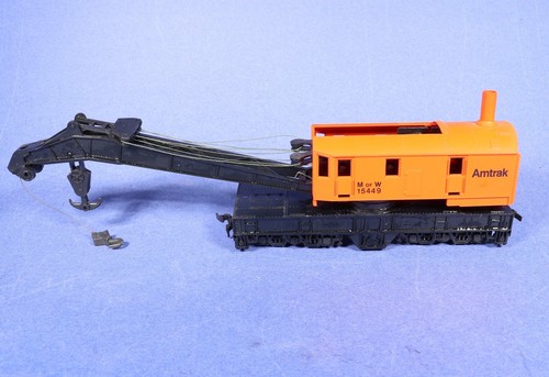 Bachmann HO Scale Amtrak MOW Crane Car 15449