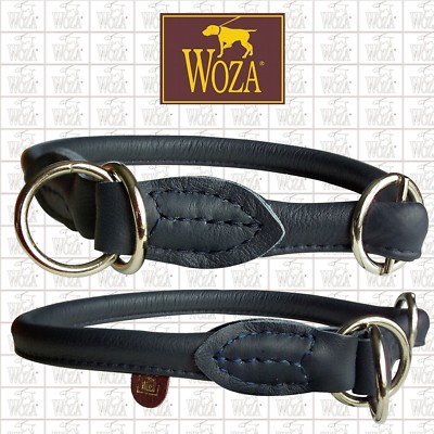 WOZA Premium Würger Rundgenäht Vollleder Lederhalsband Soft Rindnappa WZ9668X