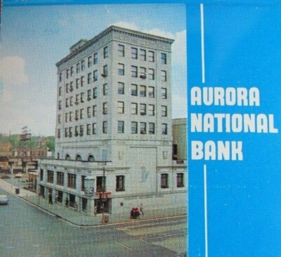MATCHBOOK: AURORA NATIONAL BANK (AURORA, ILLINOIS) (c1960s) -F17