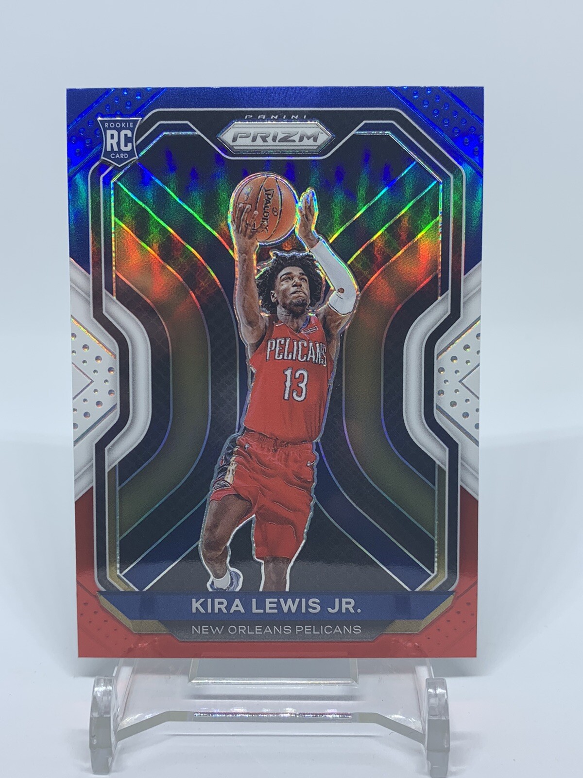 2020-21 Panini Prizm Kira Lewis Jr. New Orleans Pelicans #272 Red White Blue