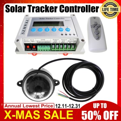 Electronic Dual Axis Solar Panel Sunlight Tracking System Tracker LCD Controller