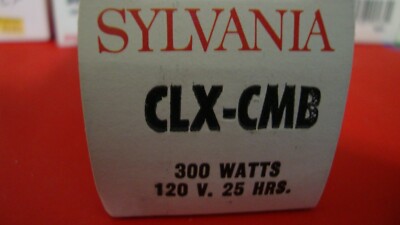 CLX/CMB 300 WATT SLIDE  PROJECTION LAMP (SYLVANIA OR KENRAD BRAND)