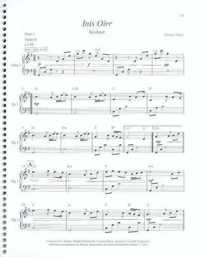 Cabin Fever for Two Songbook Harp Duet 2012 Sharon Thormahlen Anna T Jenkins - Picture 6 of 7