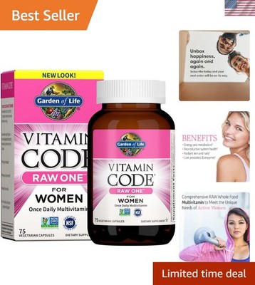 Vitamin Code Raw One for Women, Once Daily Women's Multivitamin - 75 Capsules...