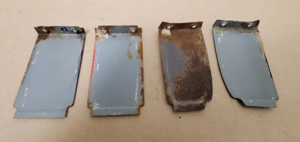 1961 1965 1966 FORD TRUCK F100 F250 F350 DOOR HINGE BOLT COVER SET 1962 63 1964 - Image 3 of 3