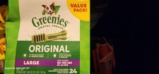 Greenies Original Large Natural Dog Dental Care Dog Tr...36 Oz 24 Treats W16